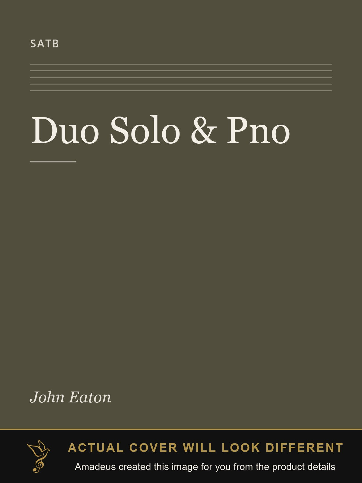Duo Solo & Pno - Amadeus created this image from the product details; the actual cover will look different