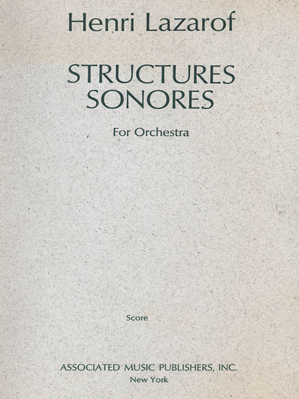 Product Cover for Structures Sonores (1968)