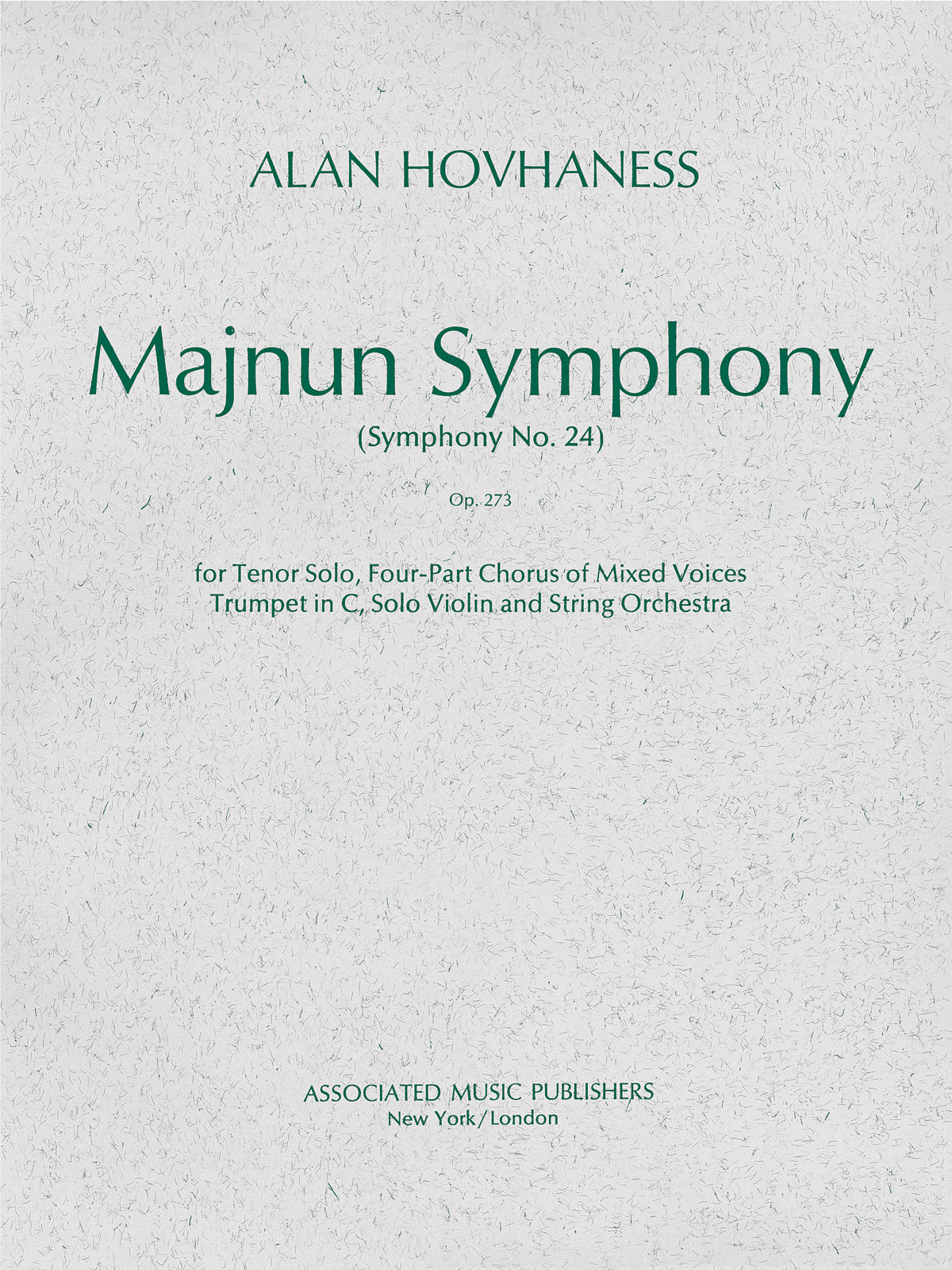Product Cover for Majnun Symphony (Symphony No. 24), Op. 273