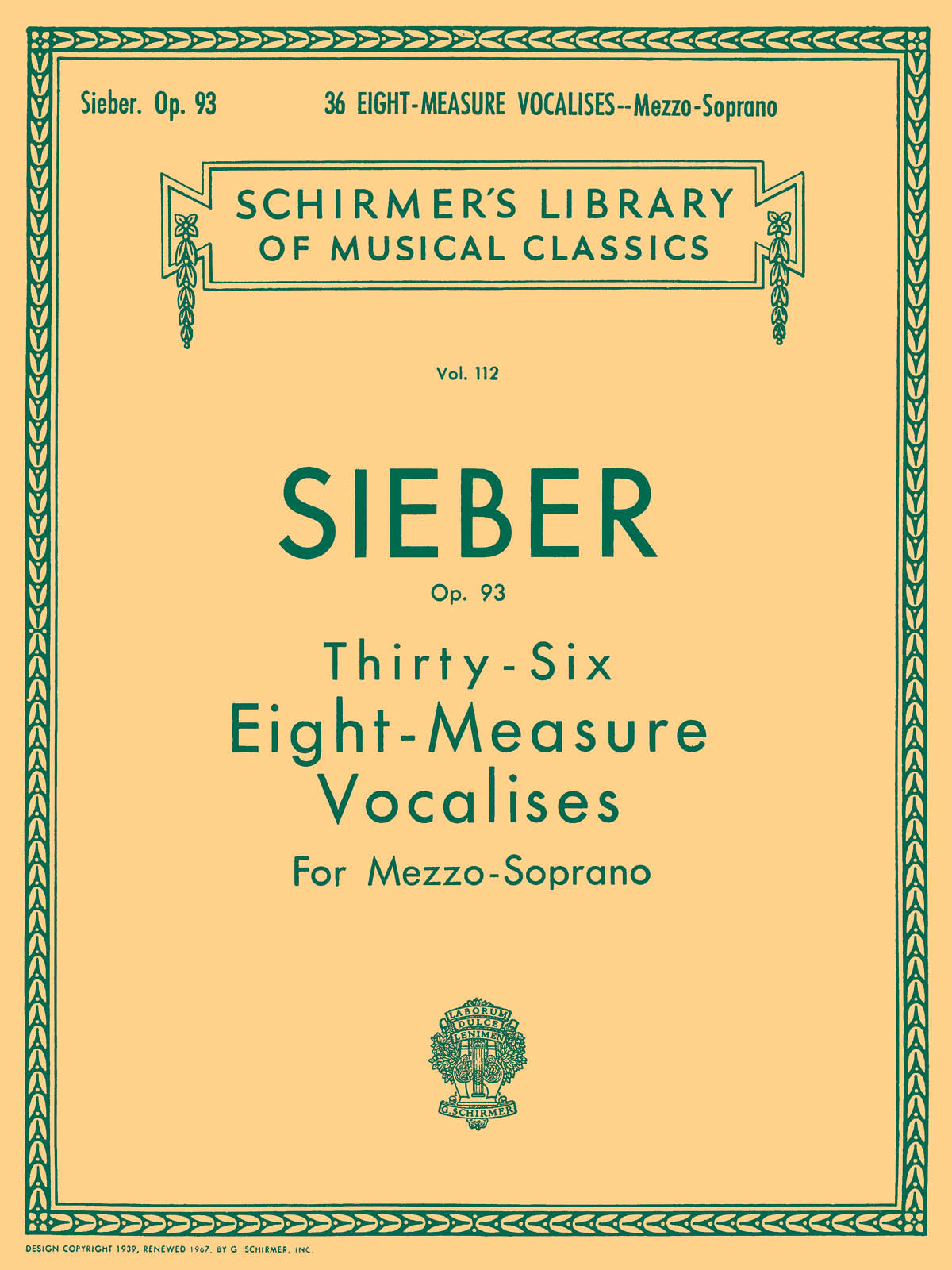 Product Cover for 36 Eight-Measure Vocalises, Op. 93