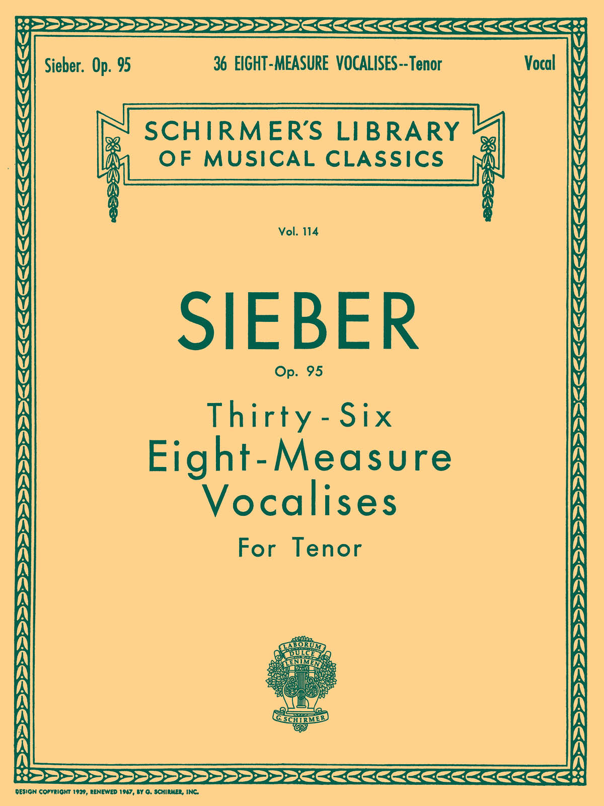 Product Cover for 36 Eight-Measure Vocalises, Op. 95