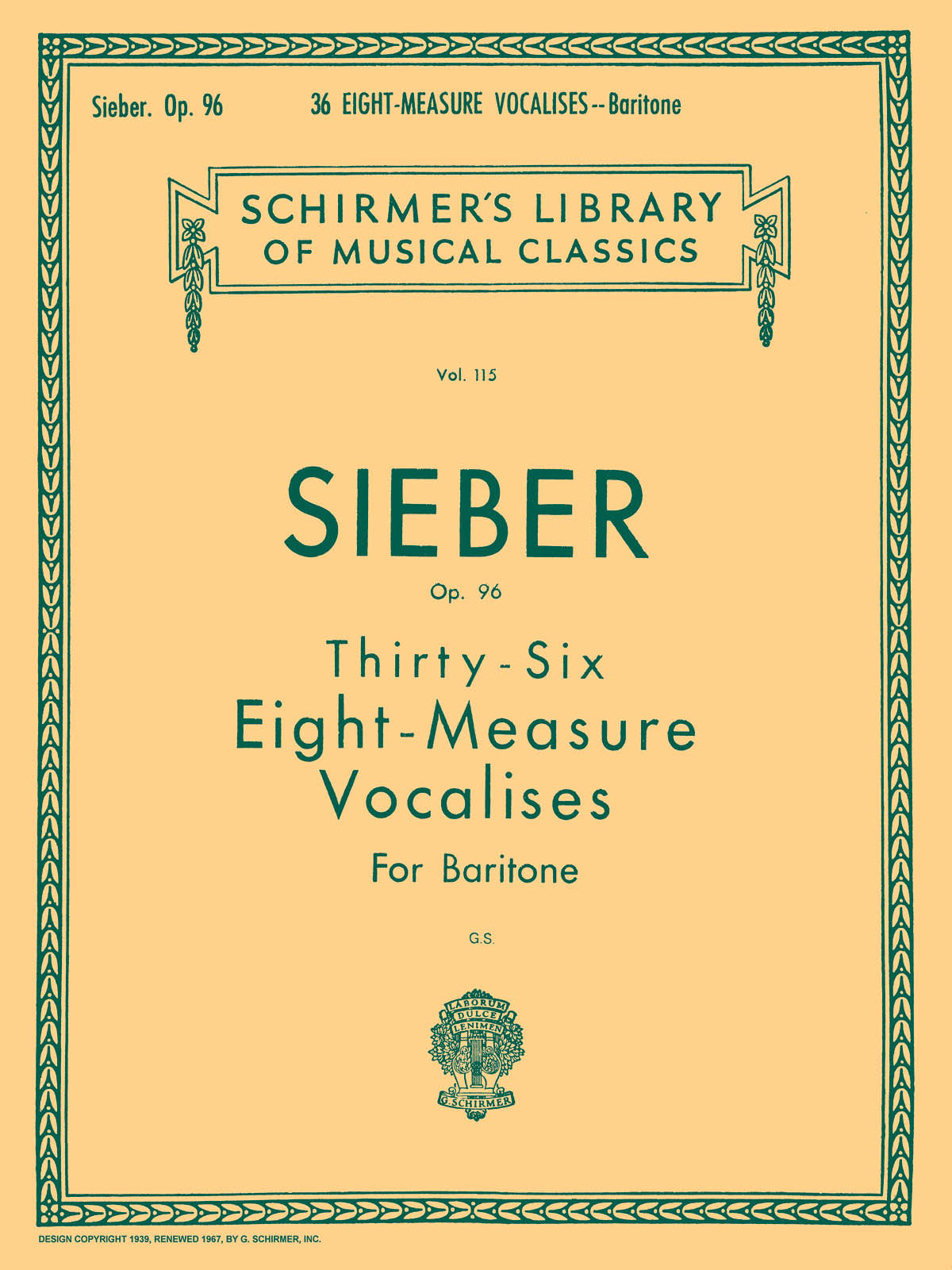 Product Cover for 36 Eight-Measure Vocalises, Op. 96