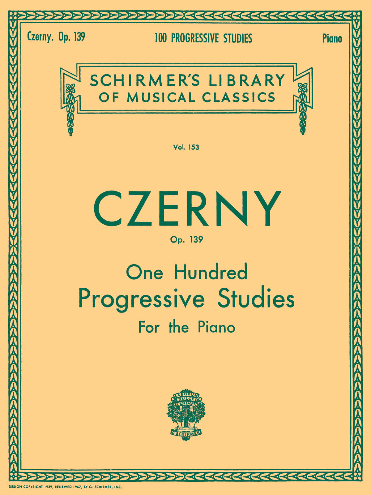 Product Cover for 100 Progressive Studies without Octaves, Op. 139