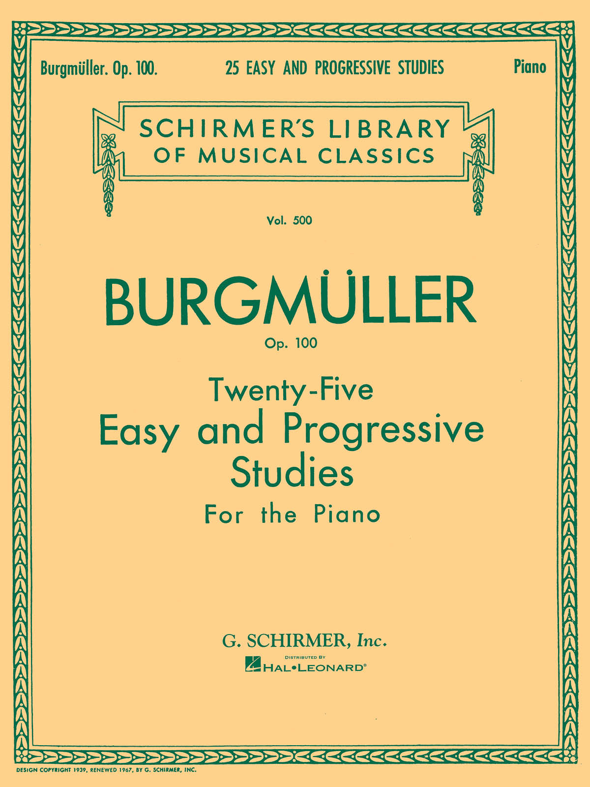 Product Cover for Twenty-Five Easy and Progressive Studies for the Piano, Op. 100