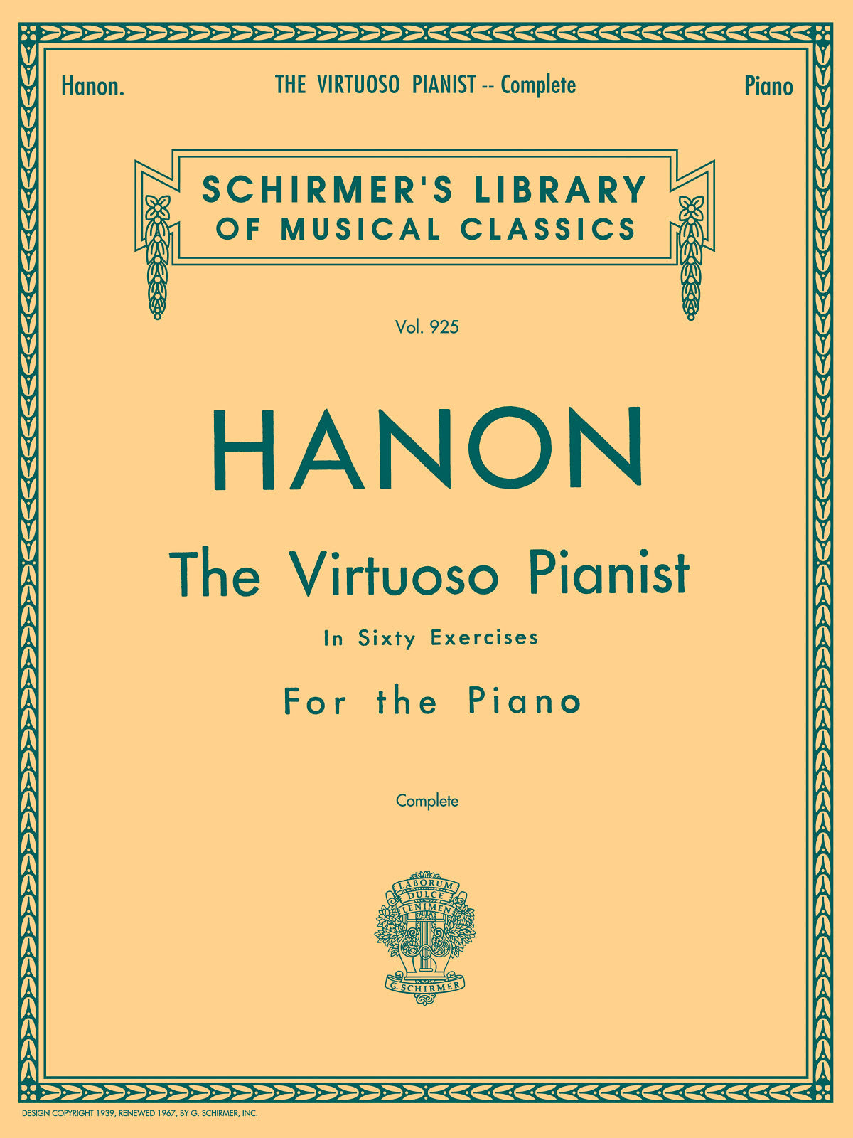 Product Cover for Hanon – Virtuoso Pianist in 60 Exercises – Complete
