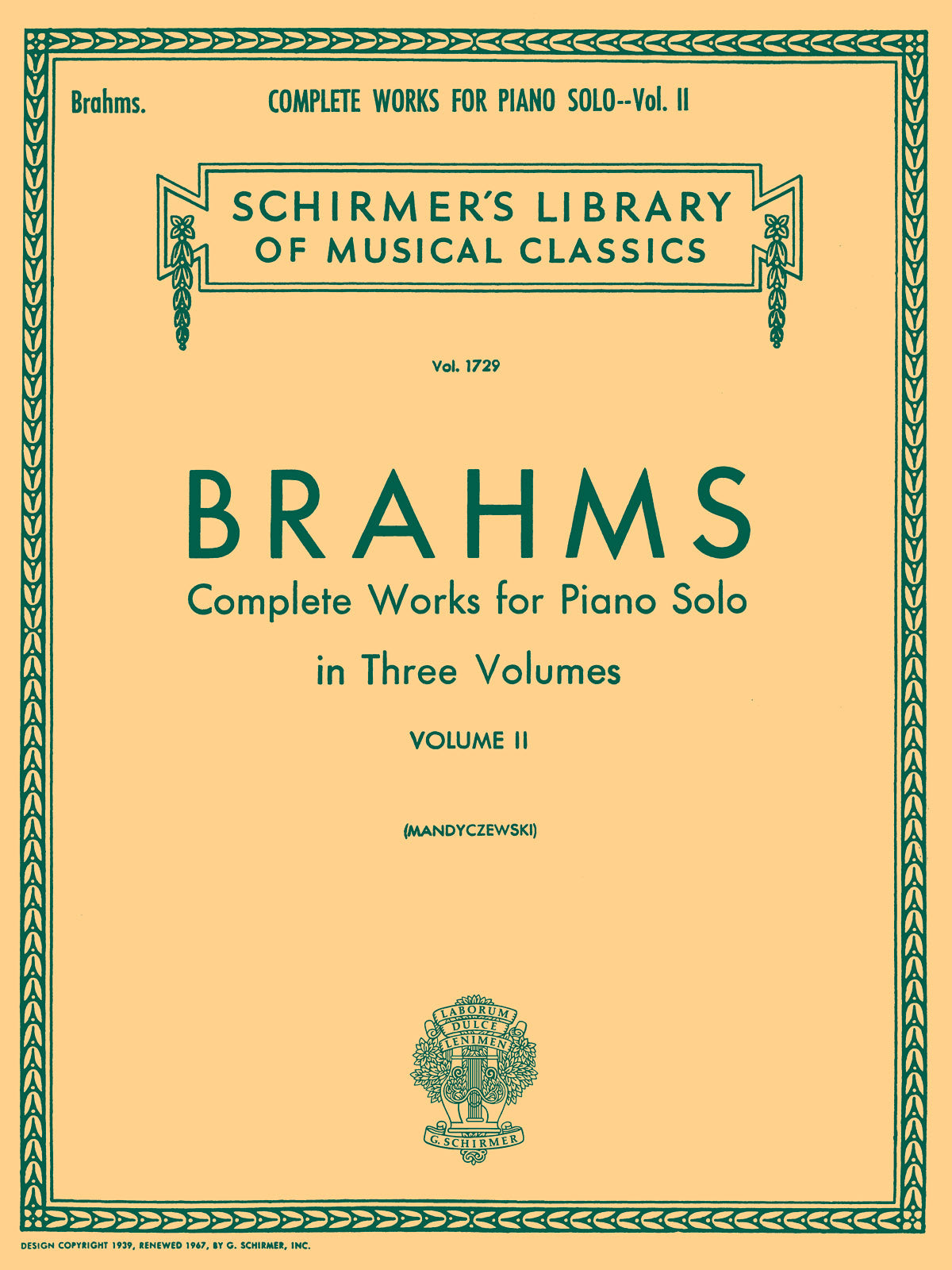 Product Cover for Complete Works for Piano Solo – Volume 2
