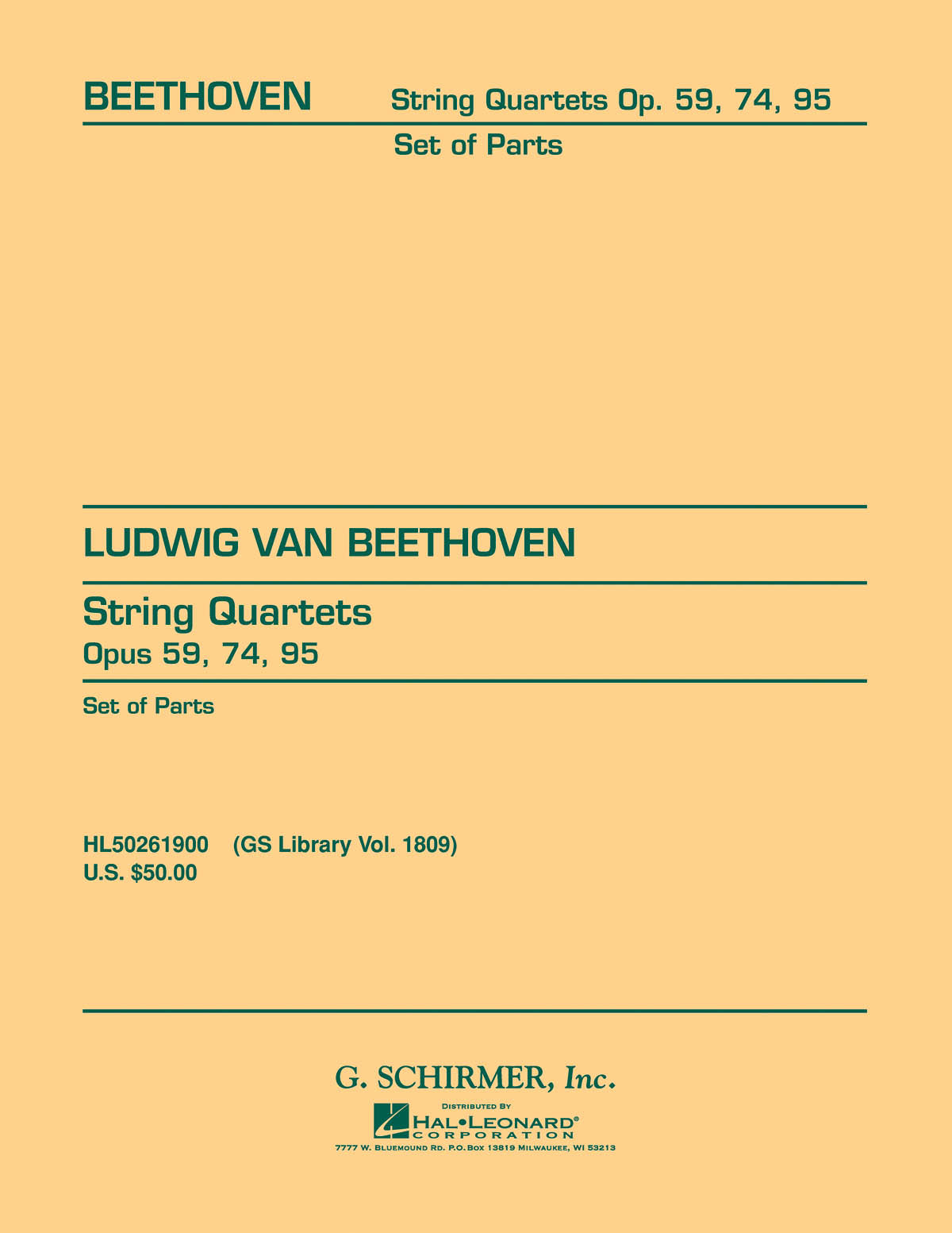 Product Cover for String Quartets