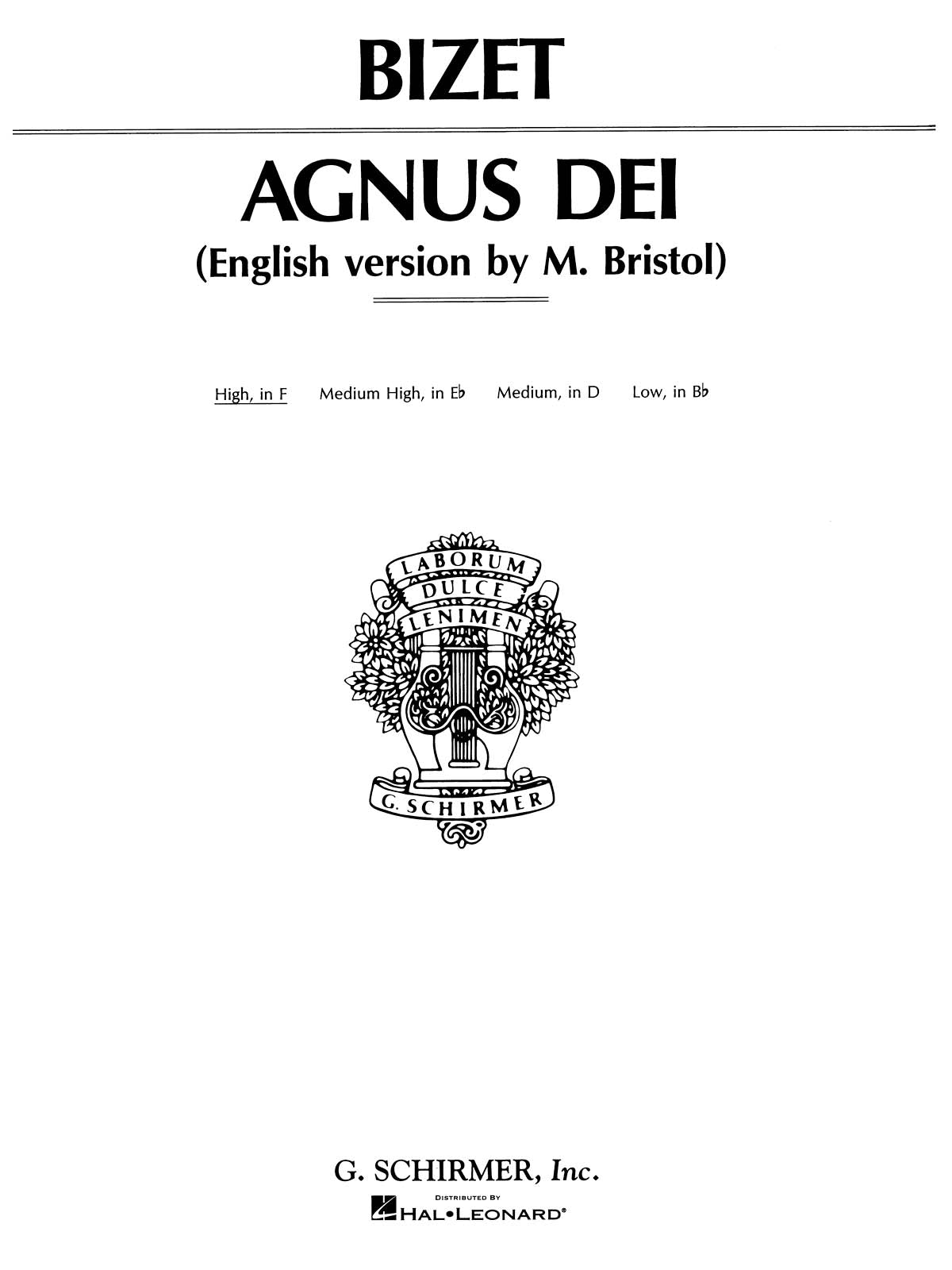 Product Cover for Agnus Dei (Lamb of God)