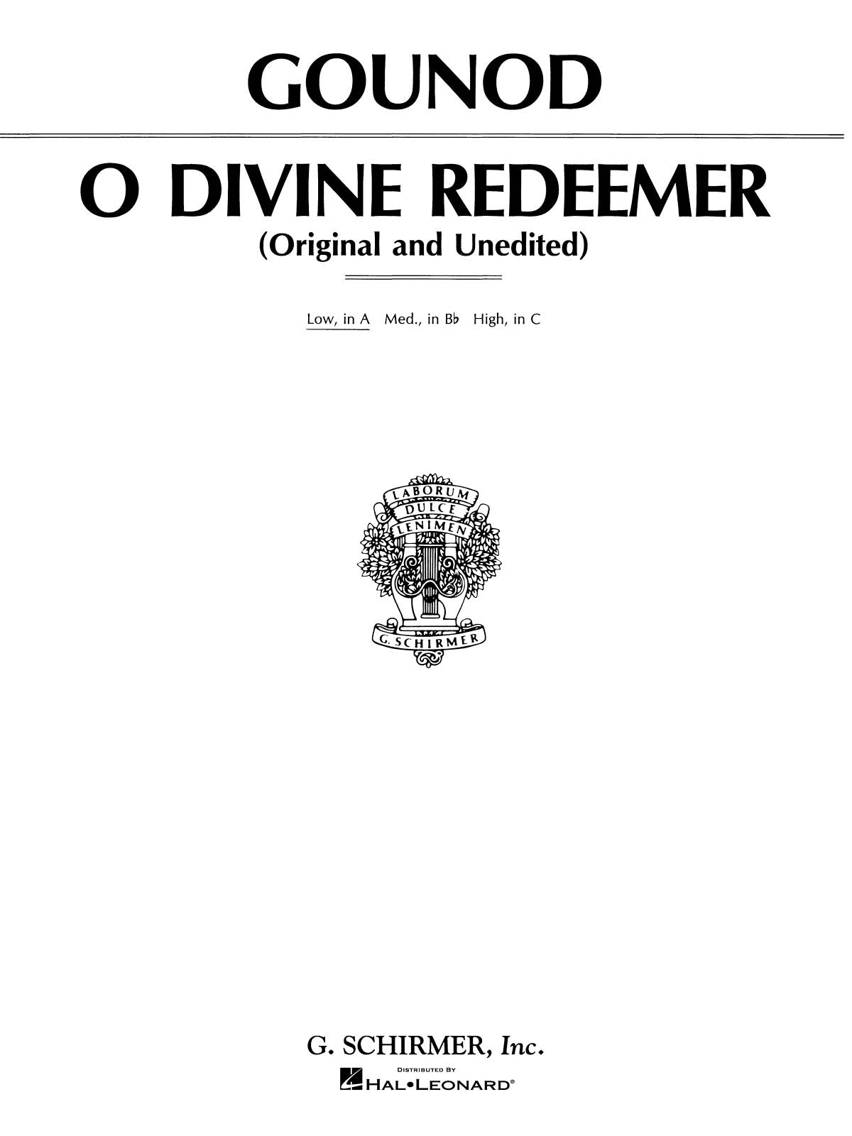 Product Cover for O Divine Redeemer