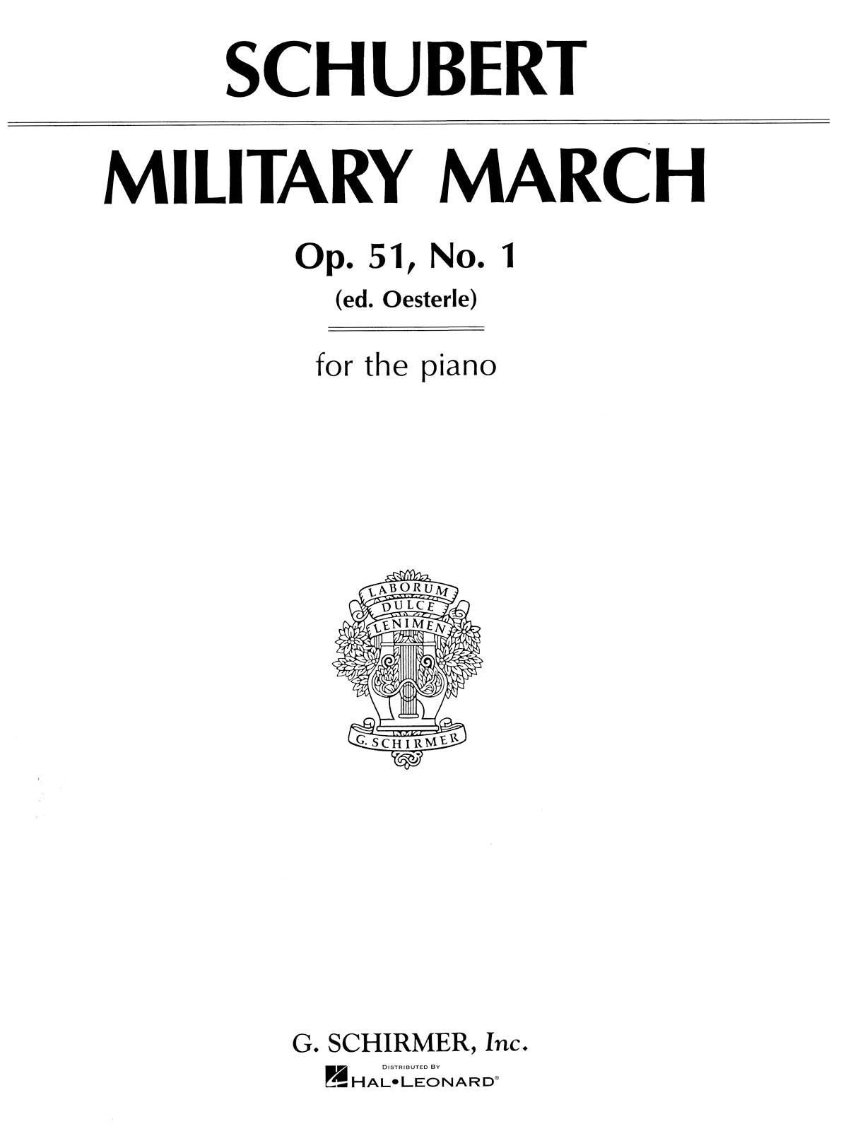 Product Cover for Military March, Op. 51, No. 1
