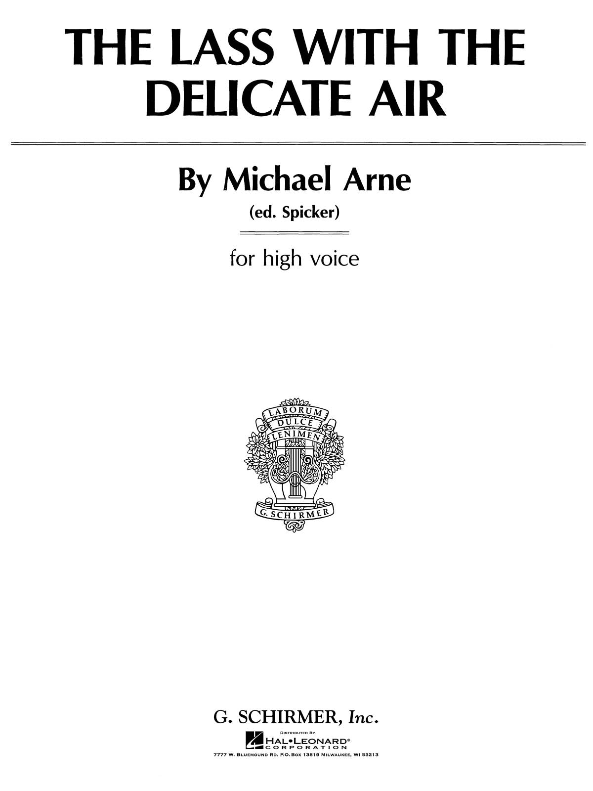 Product Cover for The Lass with the Delicate Air