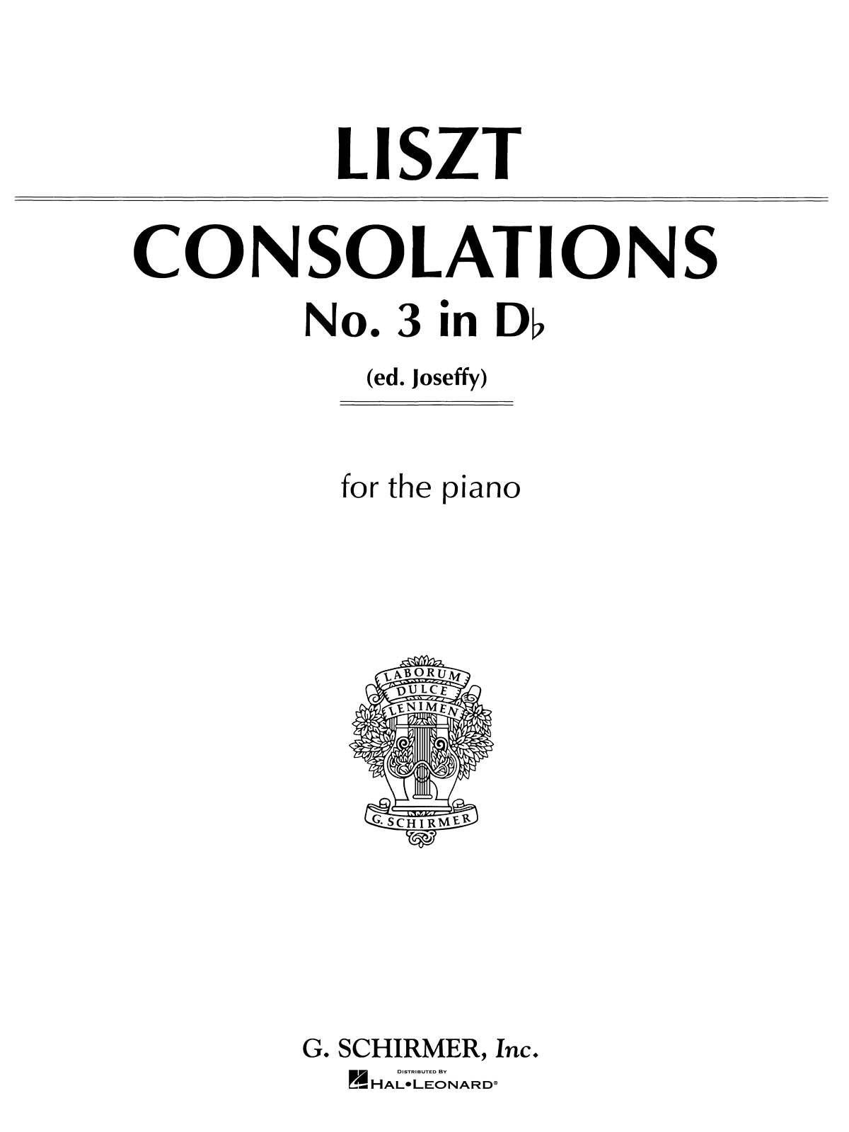 Product Cover for Consolation No. 3 in Db Major
