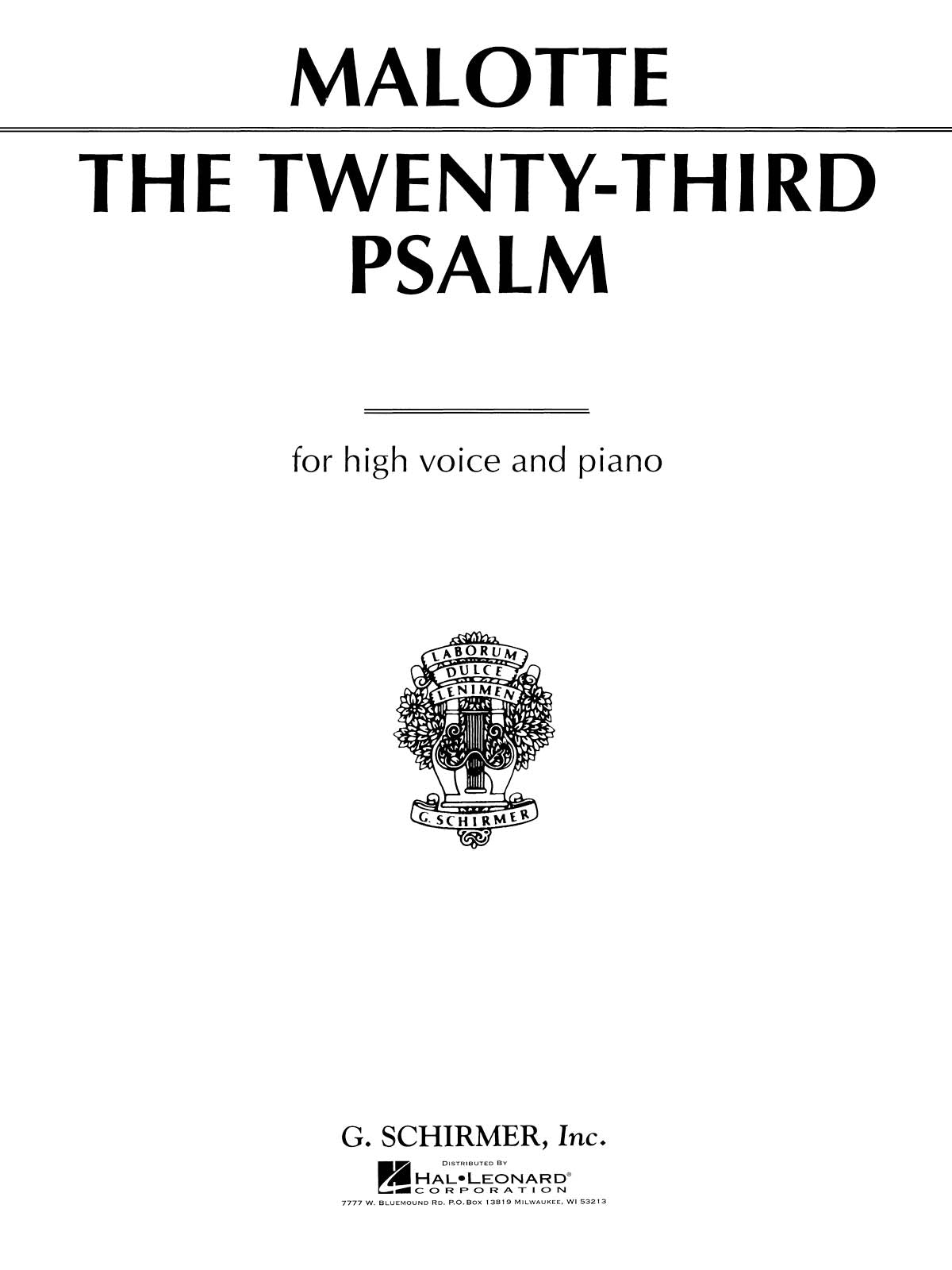 Product Cover for 23rd Psalm