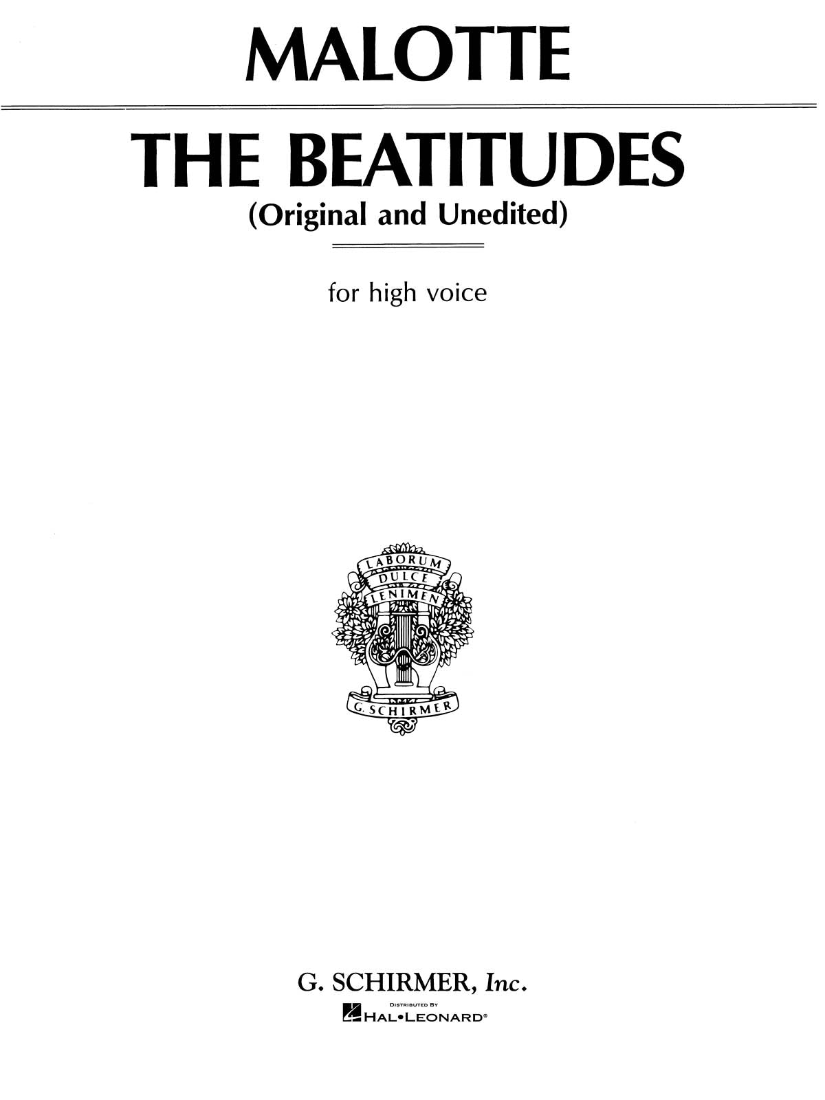 Product Cover for Beatitudes