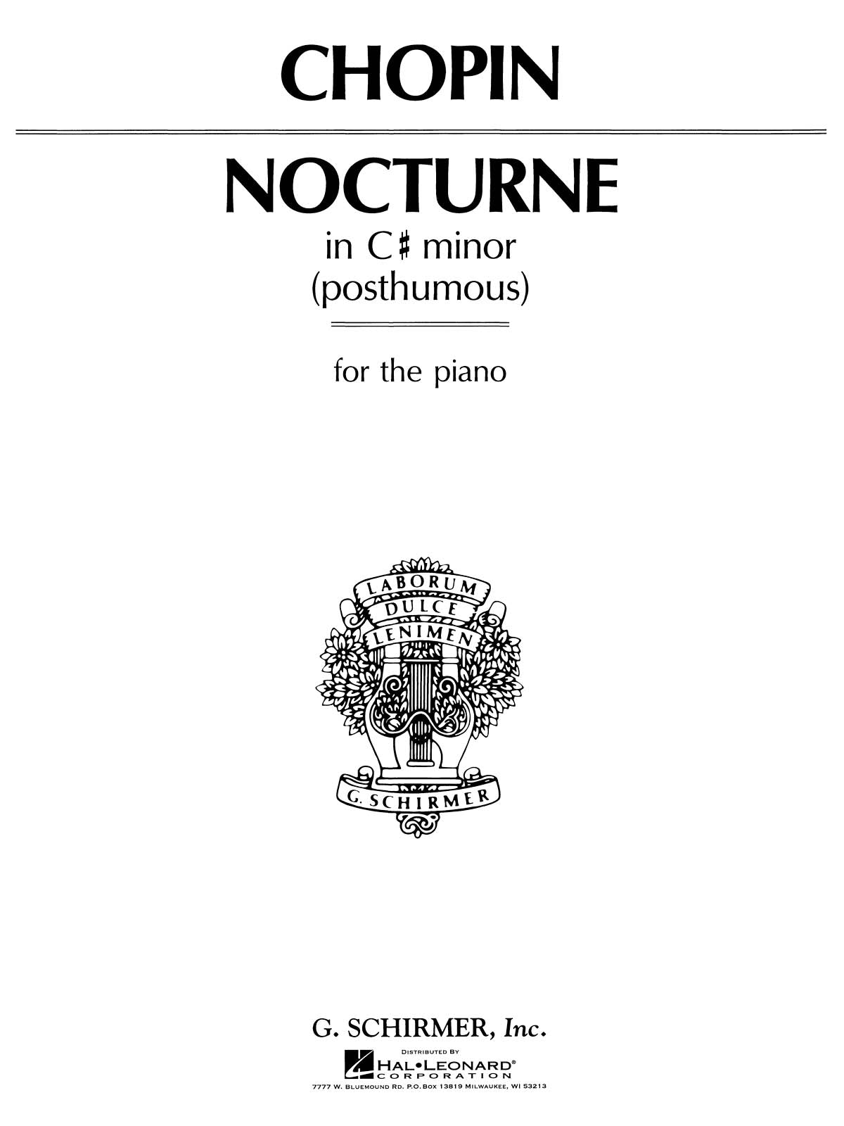 Product Cover for Nocturne (Op. Posthumous)