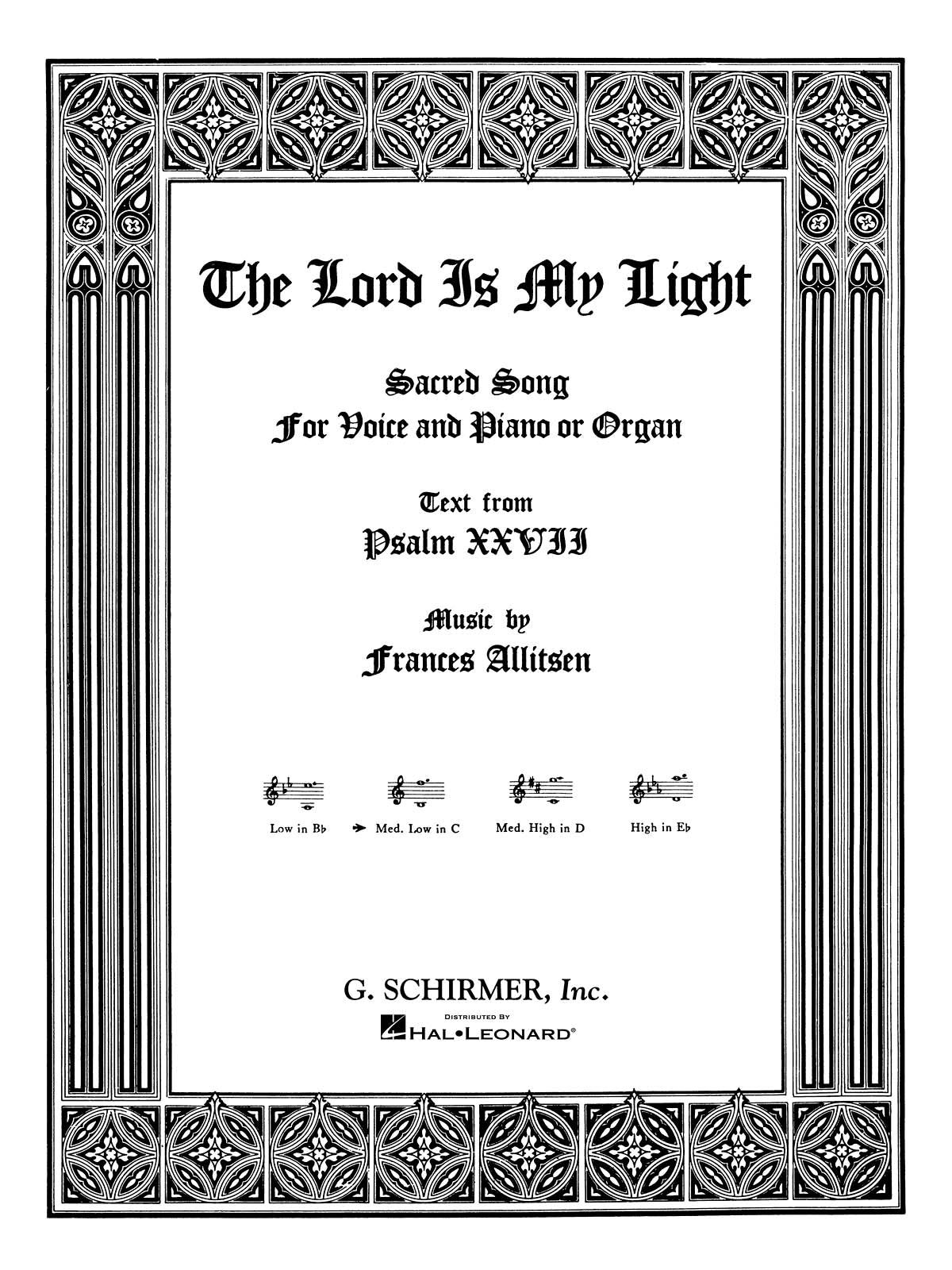 Product Cover for The Lord Is My Light