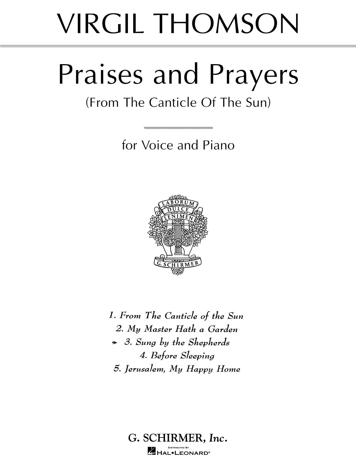 Product Cover for Sung by the Shepherds (from Praises and Prayers)