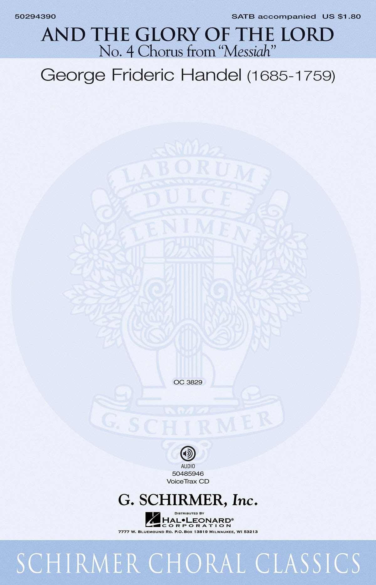 Product Cover for And the Glory of the Lord