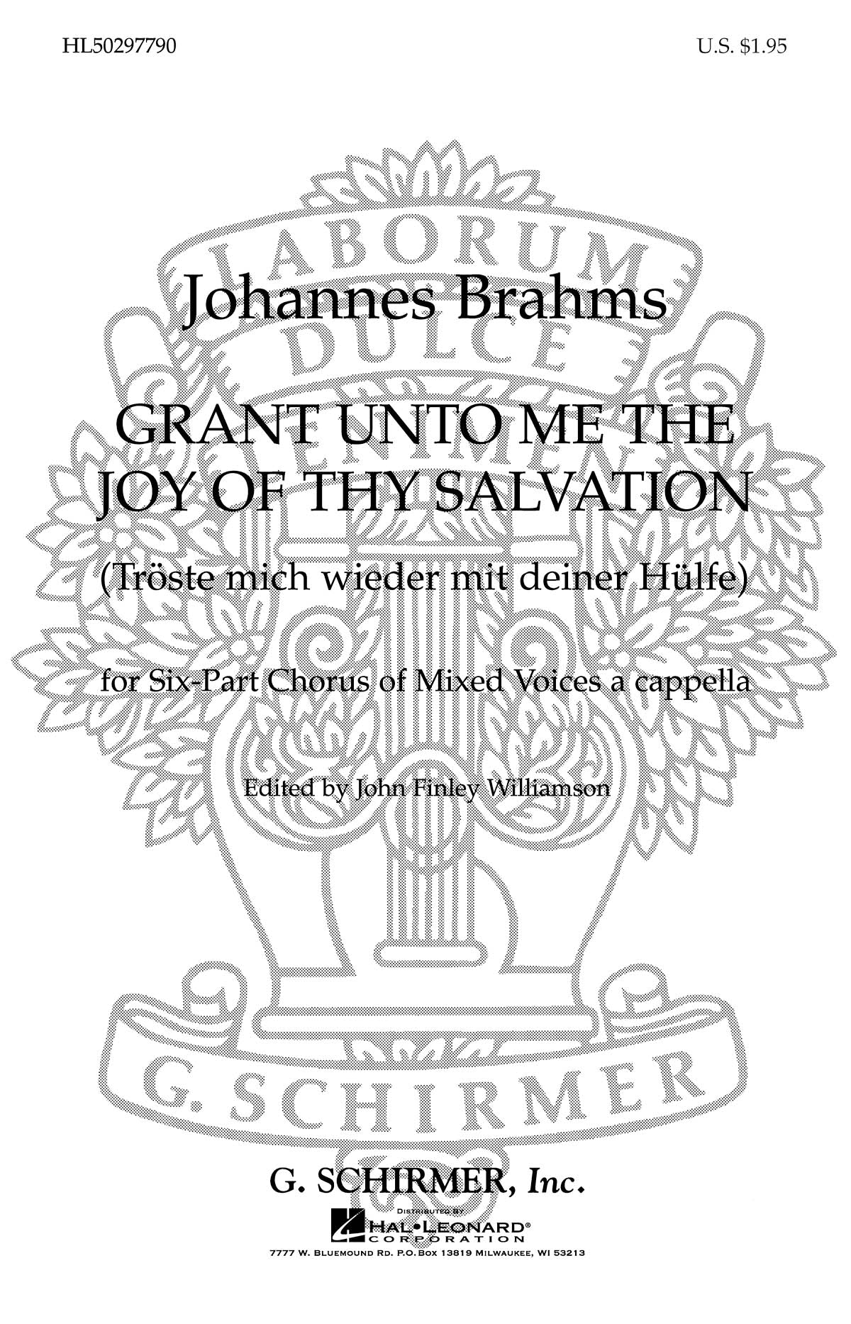 Product Cover for Grant Unto Me The Joy Of Thy Salvation 3rd Movement A Cappella Op 29, No 2