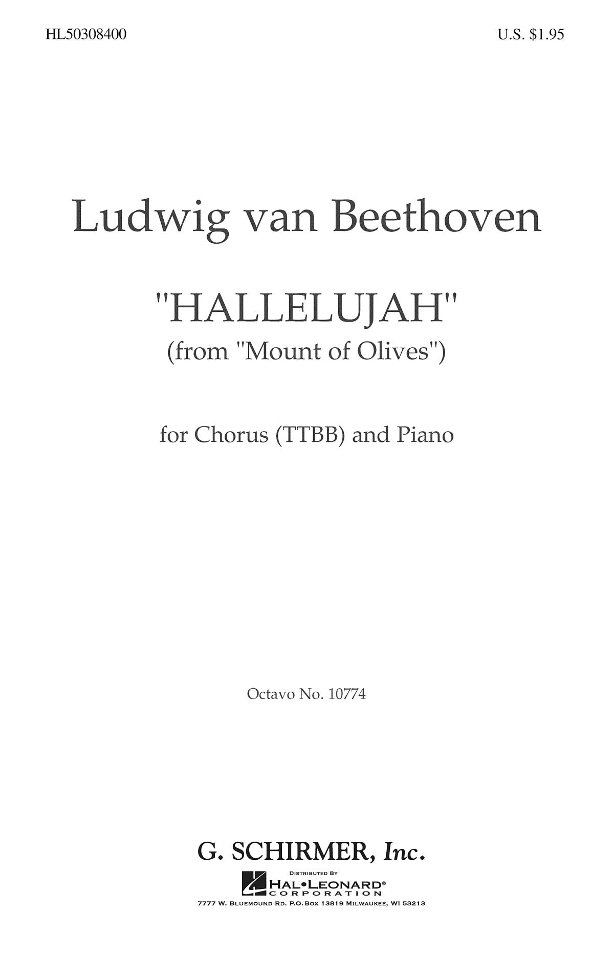 Product Cover for Hallelujah  From Mount Of Olives  Piano