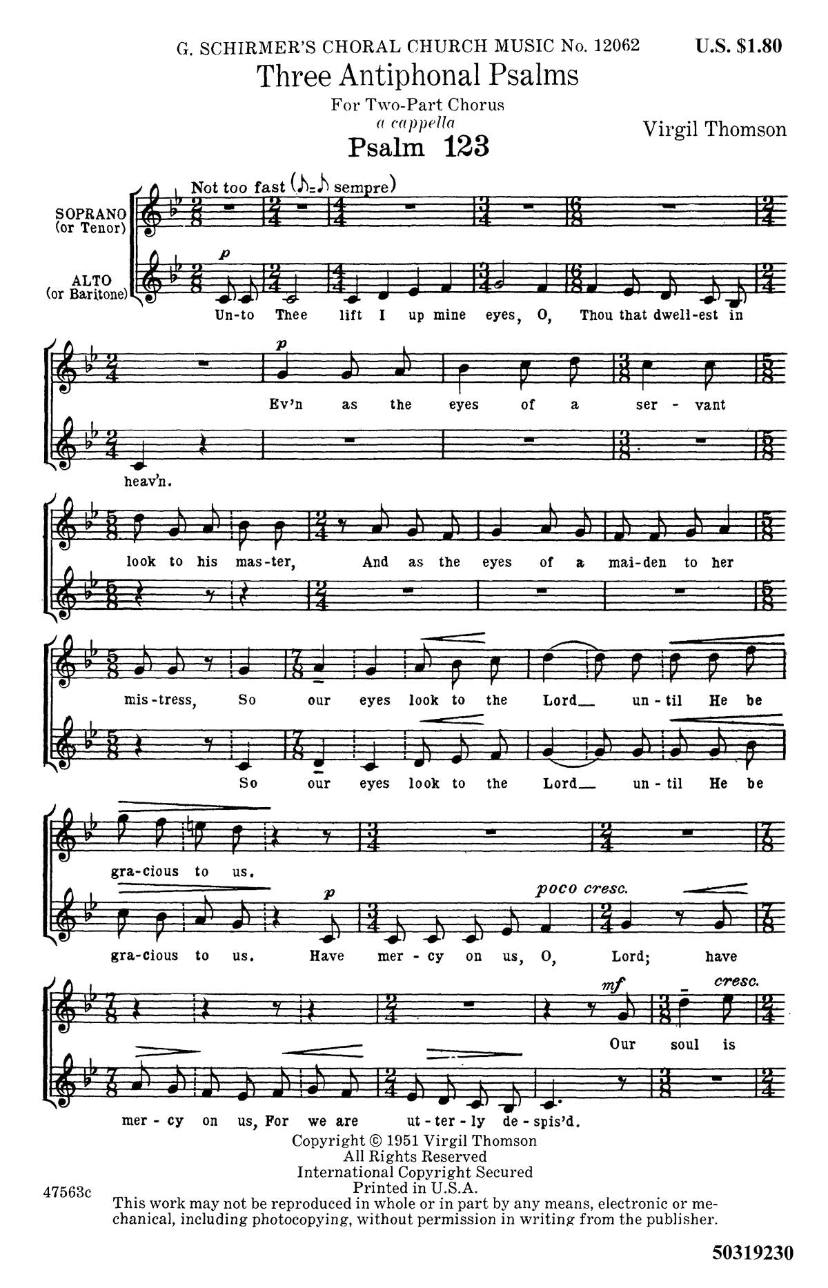 Product Cover for 3 Antiphonal Psalms (Psalms 123, 133, 136)