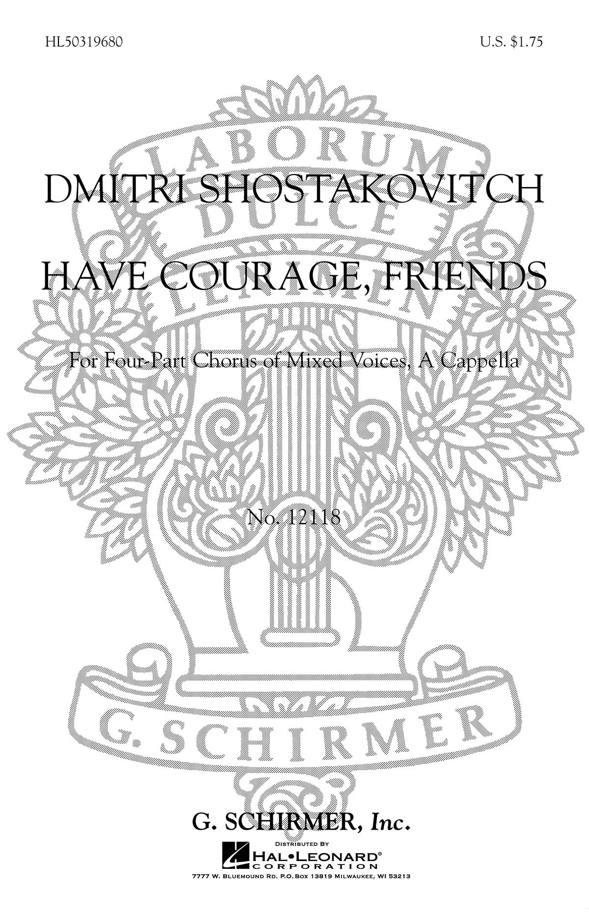 Product Cover for Have Courage Friends (From 10 Songs Op88) A Cappella