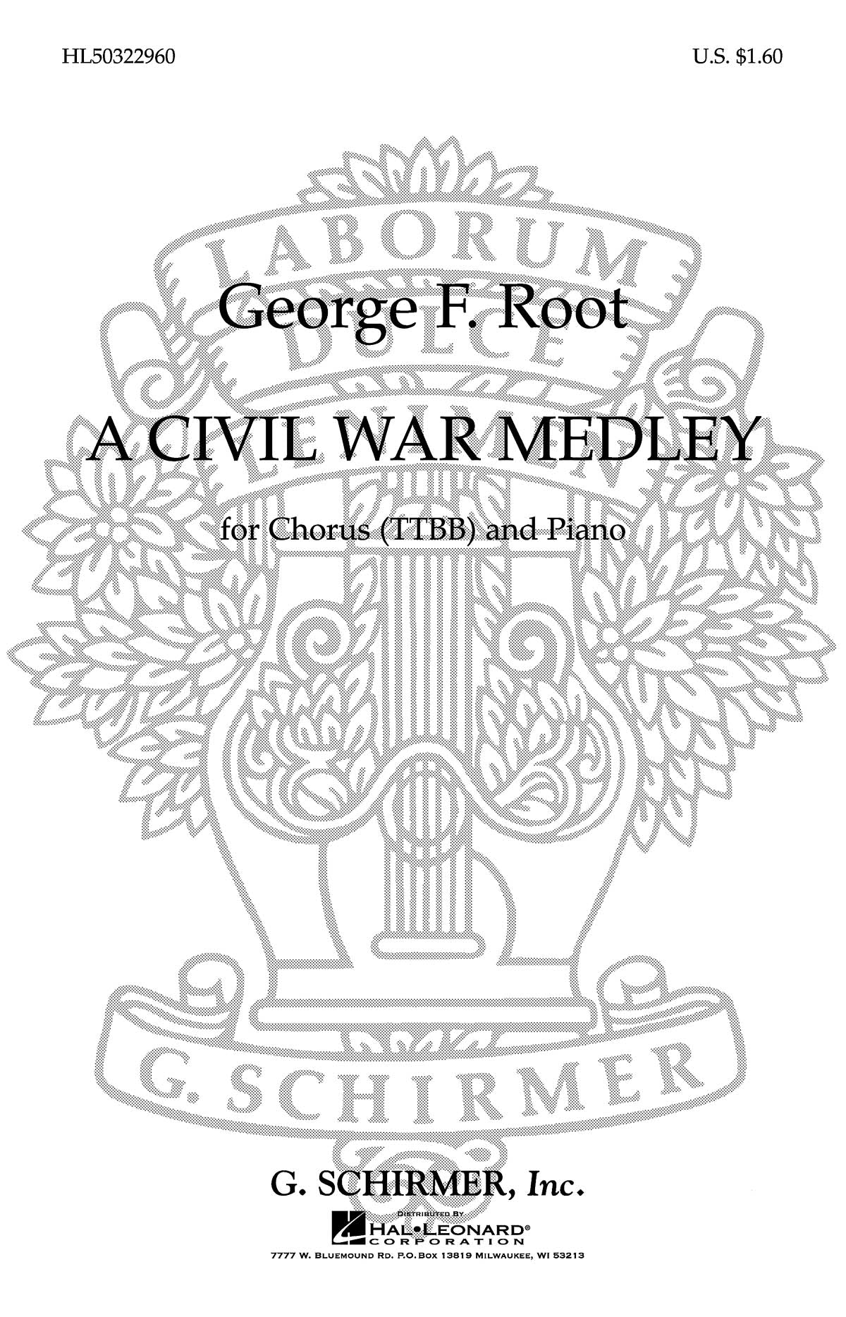 Product Cover for Civil War Medley Ten/TTBB/Pno