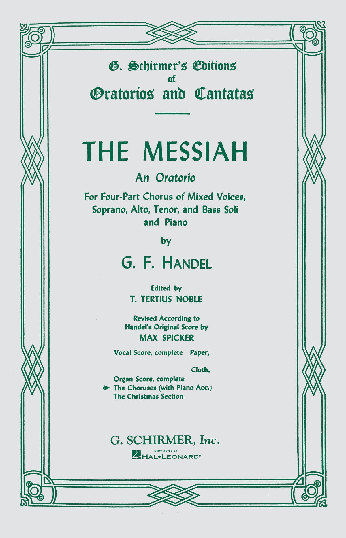 Product Cover for Messiah (Oratorio, 1741)