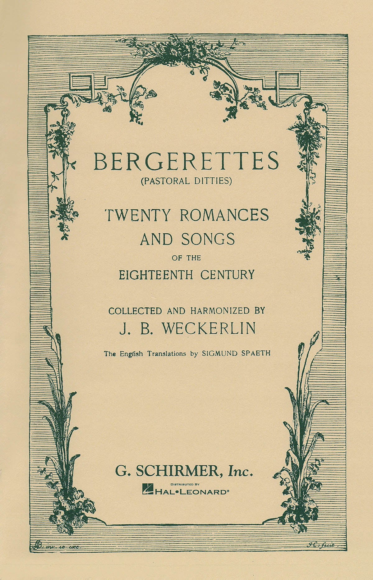 Product Cover for Bergerettes – Pastoral Ditties