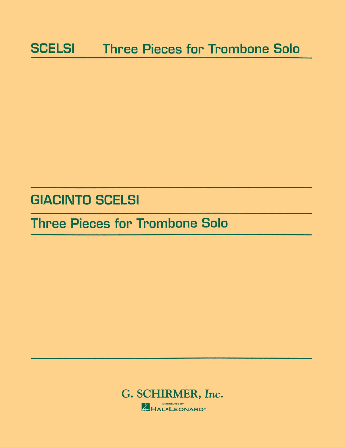 Product Cover for Three pieces for Trombone Solo (1956)