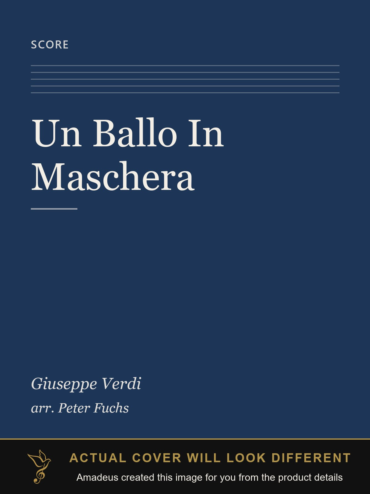 Un Ballo In Maschera - Amadeus created this image from the product details; the actual cover will look different