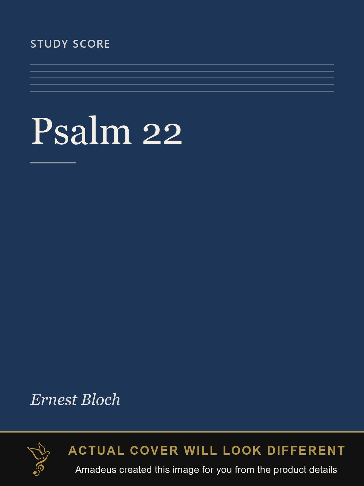 Psalm 22 - Amadeus created this image from the product details; the actual cover will look different