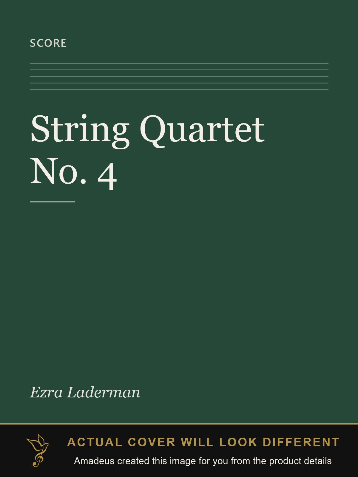 String Quartet No. 4 - Amadeus created this image from the product details; the actual cover will look different