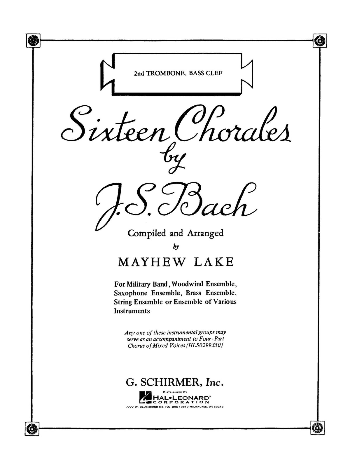 Product Cover for Sixteen Chorales