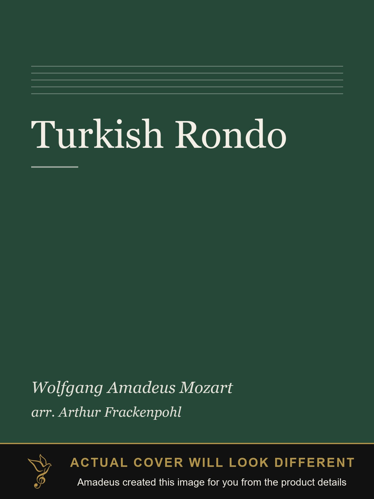 Turkish Rondo - Amadeus created this image from the product details; the actual cover will look different