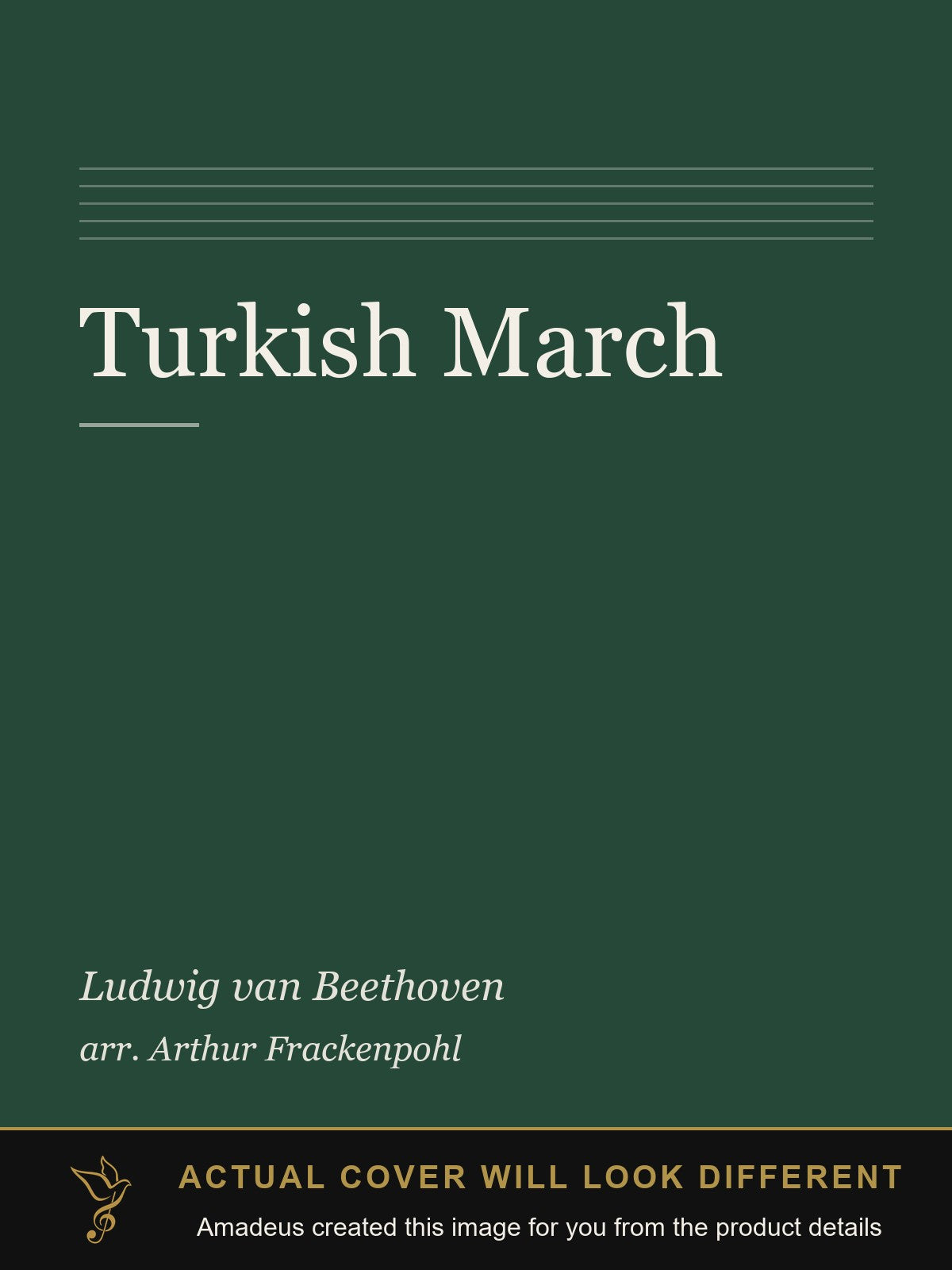 Turkish March - Amadeus created this image from the product details; the actual cover will look different