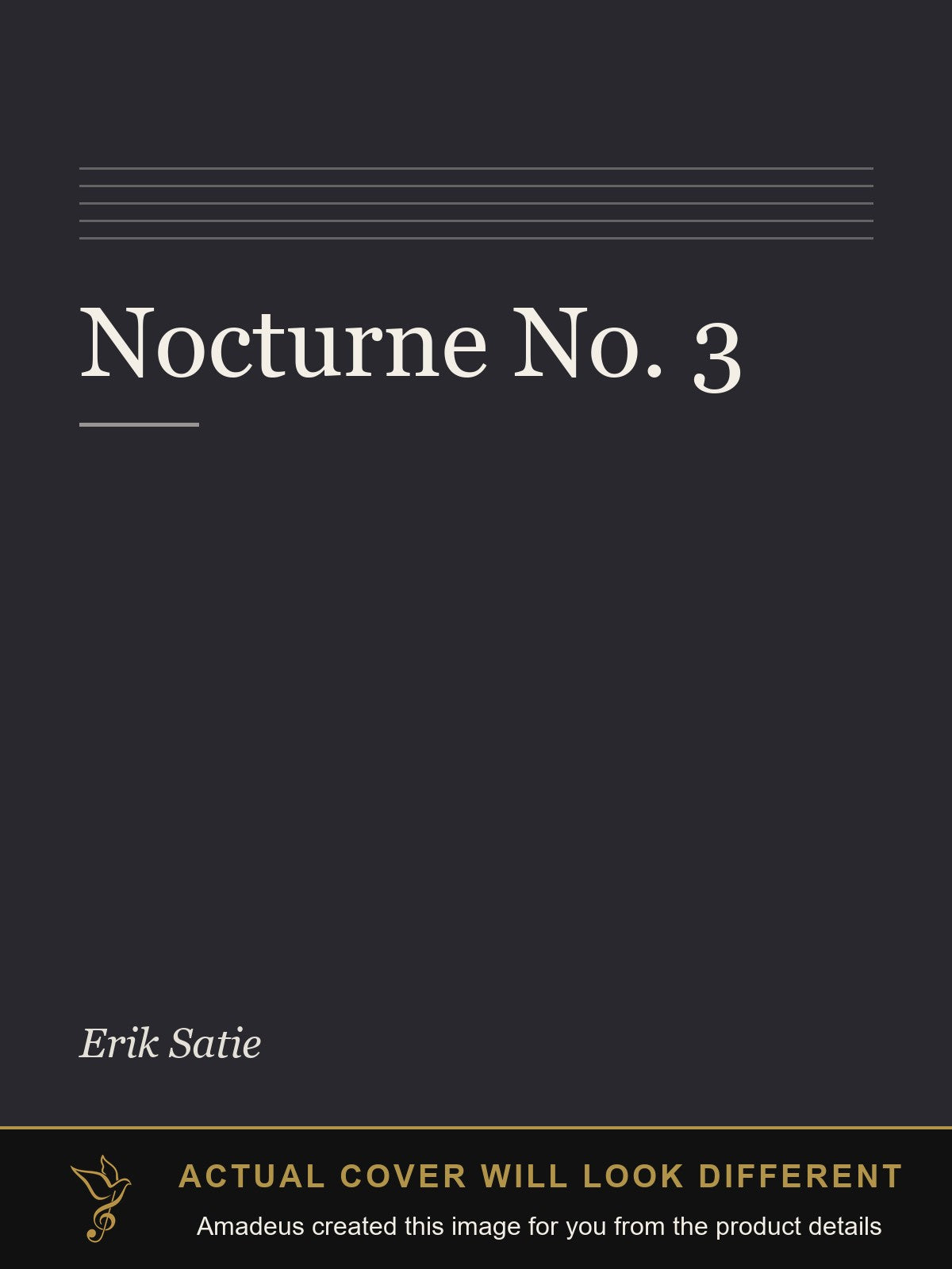Nocturne No. 3 - Amadeus created this image from the product details; the actual cover will look different