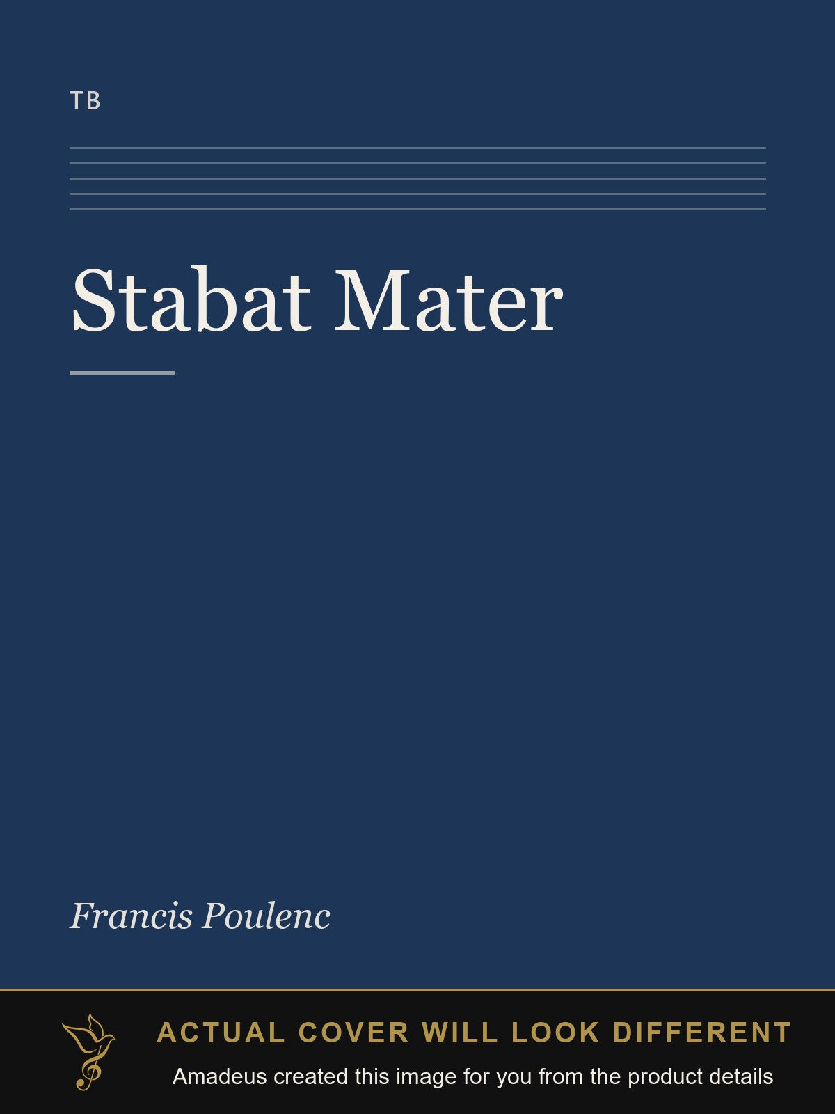 Stabat Mater - Amadeus created this image from the product details; the actual cover will look different
