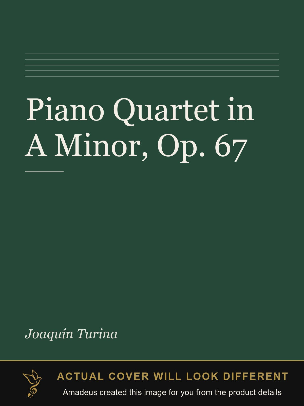 Piano Quartet in A Minor, Op. 67 - Amadeus created this image from the product details; the actual cover will look different