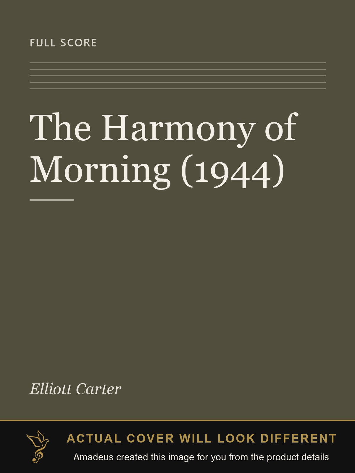 The Harmony of Morning (1944) - Amadeus created this image from the product details; the actual cover will look different