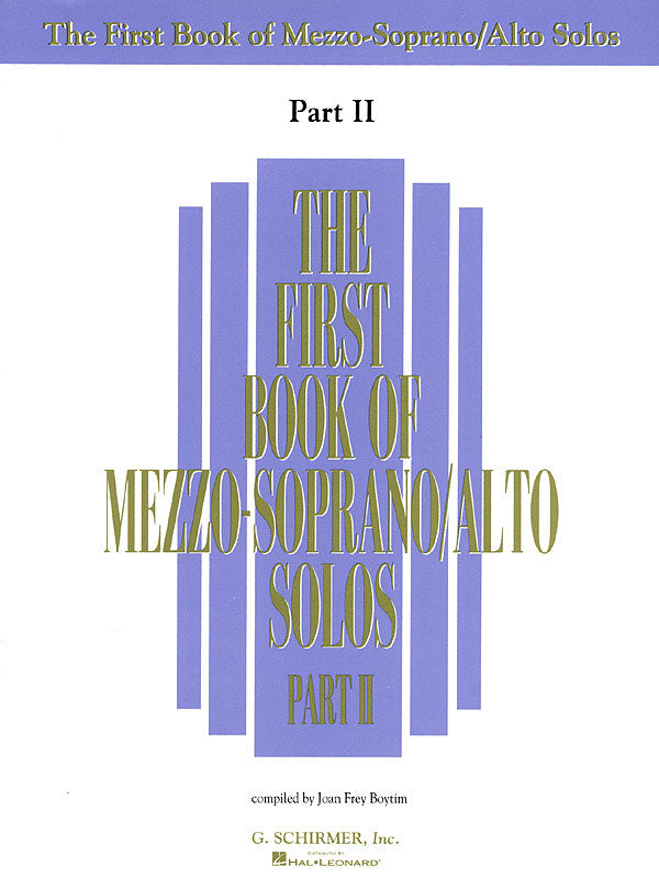 Product Cover for The First Book of Mezzo-Soprano/Alto Solos – Part II