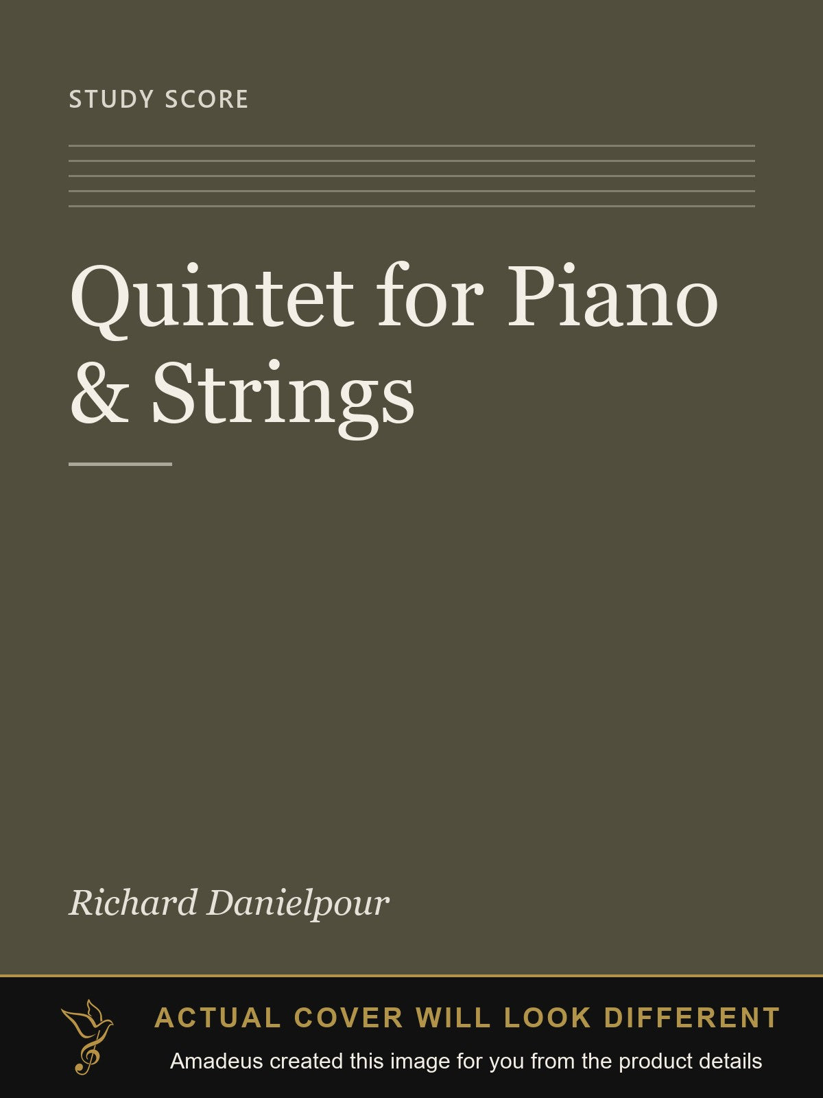 Quintet for Piano & Strings - Amadeus created this image from the product details; the actual cover will look different