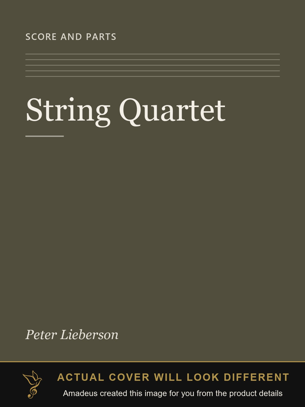 String Quartet - Amadeus created this image from the product details; the actual cover will look different