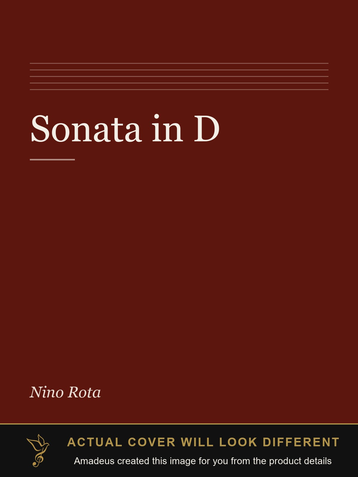 Sonata in D - Amadeus created this image from the product details; the actual cover will look different