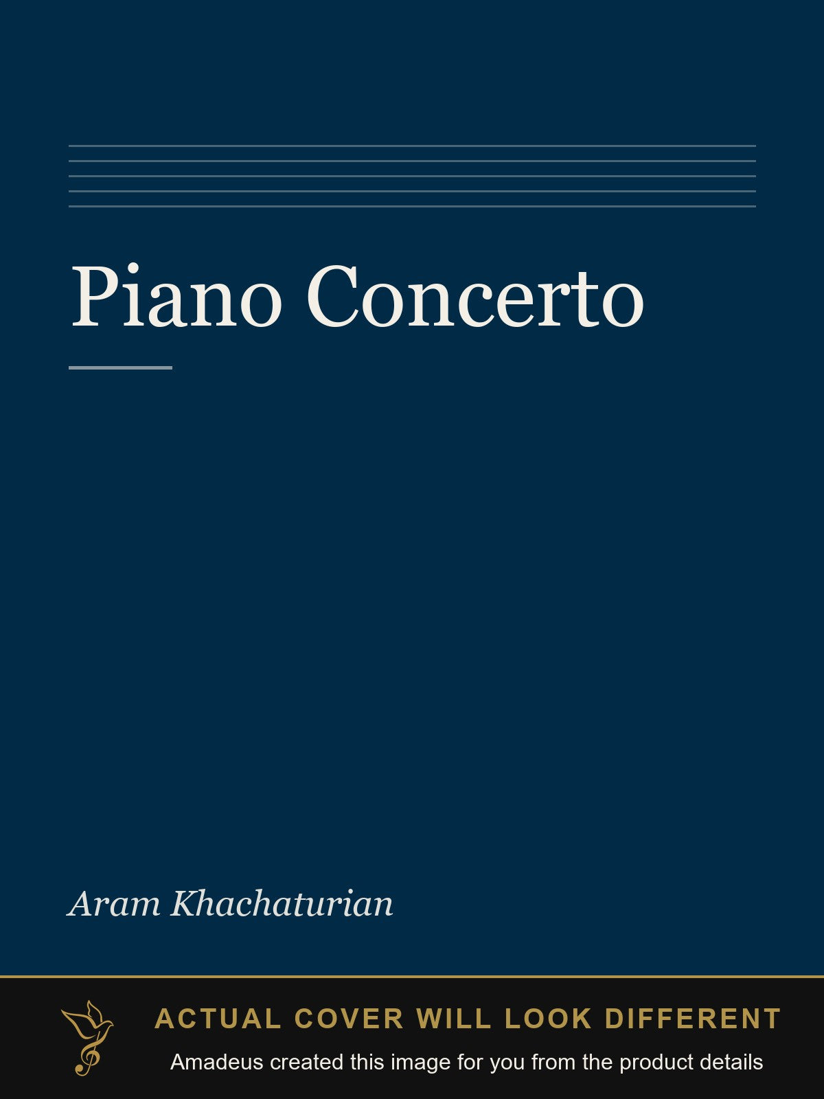 Piano Concerto - Amadeus created this image from the product details; the actual cover will look different