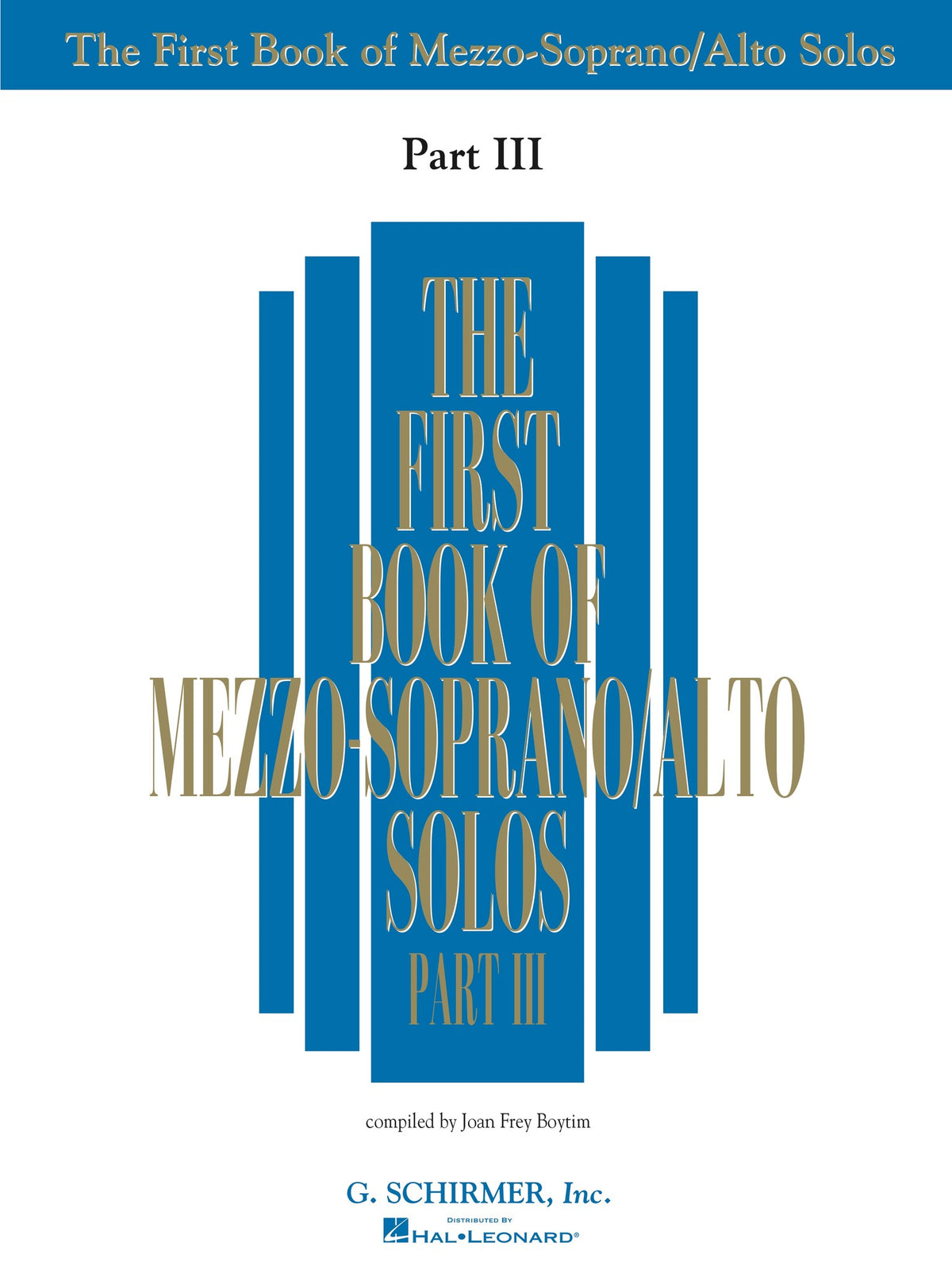 Product Cover for First Book of Mezzo-Soprano Solos – Part III