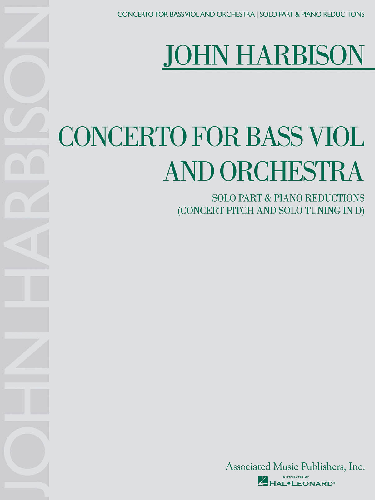 Product Cover for Concerto for Bass Viol