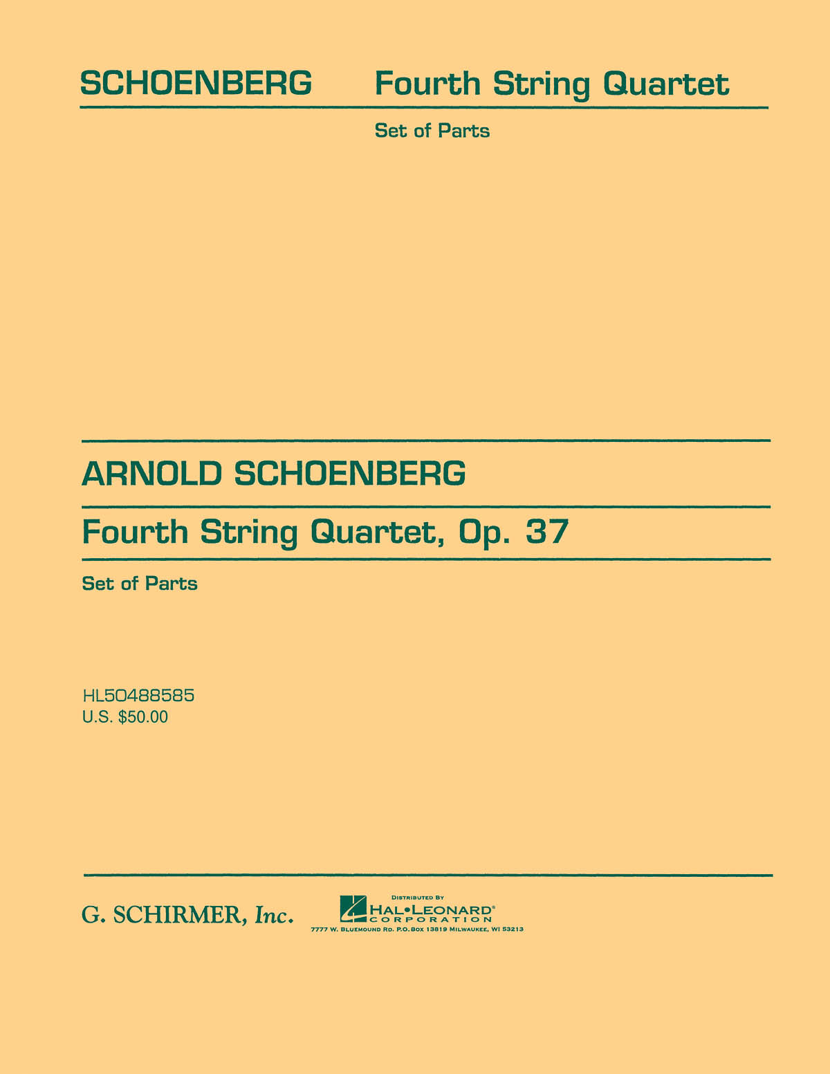 Product Cover for String Quartet No. 4, Op. 37