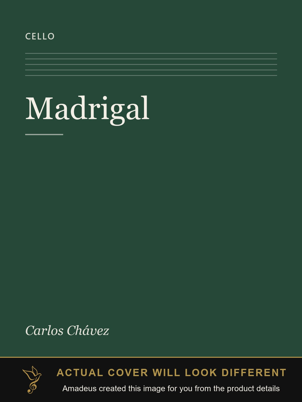 Madrigal - Amadeus created this image from the product details; the actual cover will look different