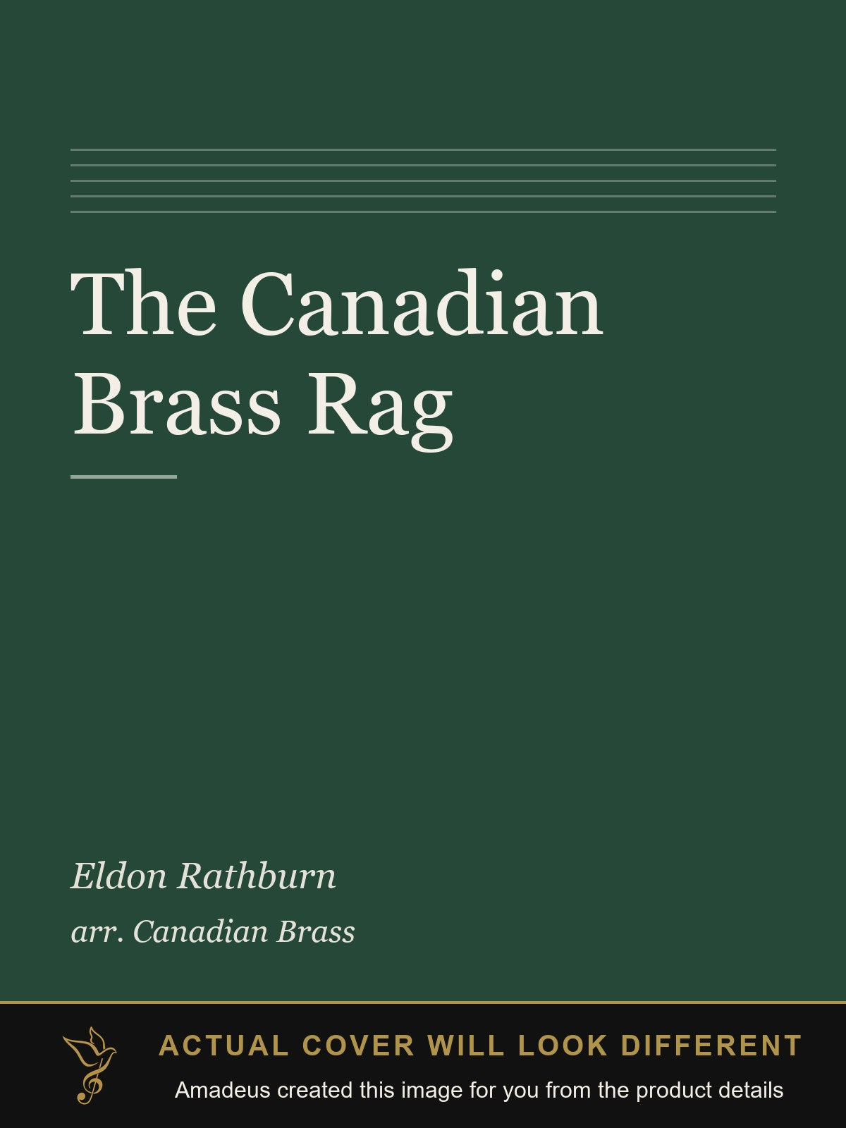 The Canadian Brass Rag - Amadeus created this image from the product details; the actual cover will look different